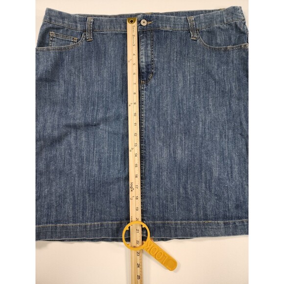 Merona Denim Mini Skirt Women's 20W - Picture 8 of 9